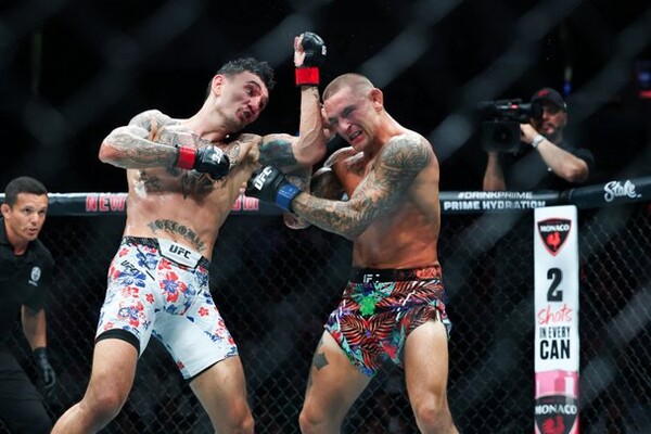 UFC 318, 할로웨이 vs 포이리에 3차전에서 BMF 챔피언이 미소 짓다가 막을 내렸다. 썸네일 이미지