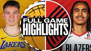 포틀랜드 트레일블레이저스 vs LA 레이커스 경기 하이라이트 이미지