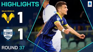 엘라스 베로나 FC vs 코모 1907 경기 하이라이트 이미지