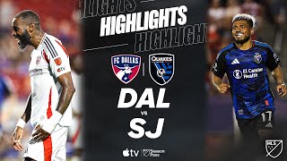 FC 댈러스 vs 산호세 어스퀘이크스 경기 하이라이트 이미지