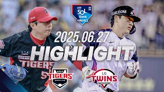 LG vs KIA 경기 하이라이트 이미지