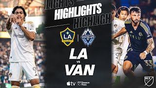 LA 갤럭시 vs 밴쿠버 화이트캡스 FC 경기 하이라이트 이미지