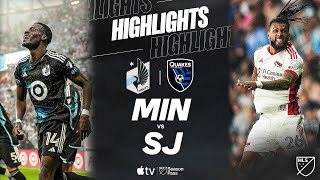 미네소타 유나이티드 FC vs 산호세 어스퀘이크스 경기 하이라이트 이미지
