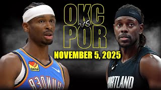 포틀랜드 트레일블레이저스 vs 오클라호마시티 썬더 경기 하이라이트 이미지